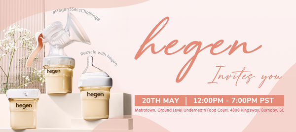 Join Us for the Hegen Canada Event at Metrotown: 5-Second Baby Bottle Challenge & Bottle Trade-In Program!