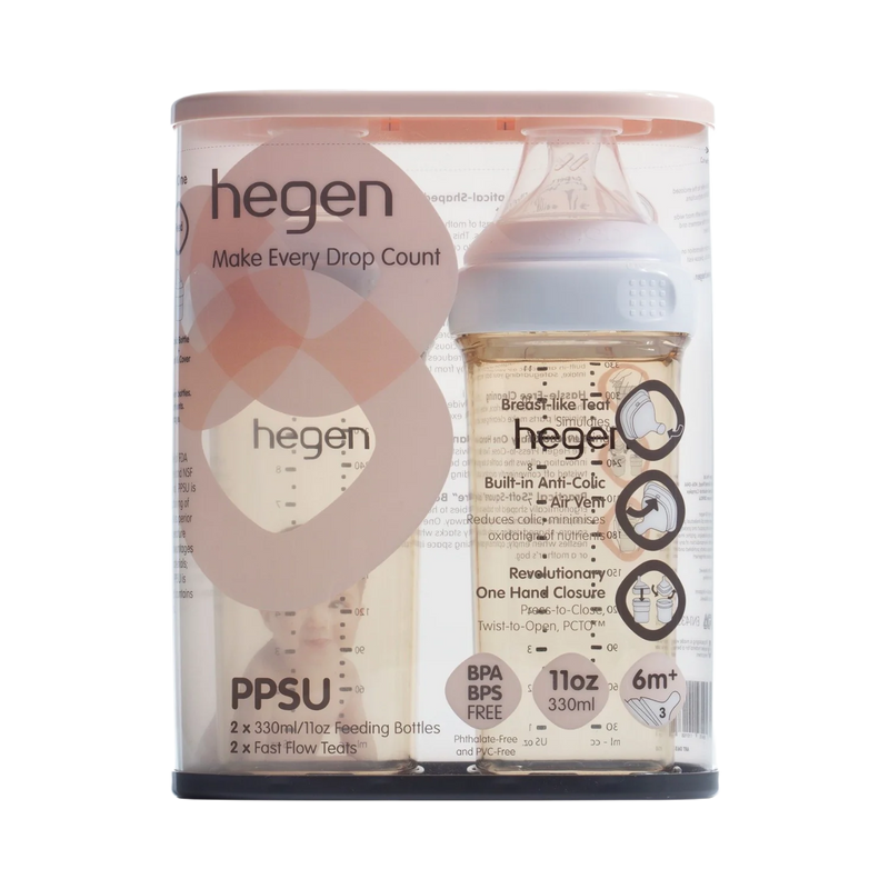 Hegen PCTO™ 330ml/11oz Feeding Bottle PPSU, 2-Pack